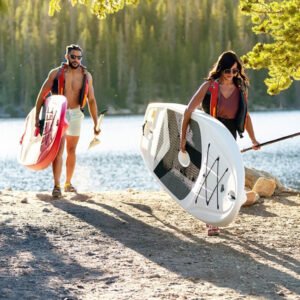Yoga paddle board comes standard