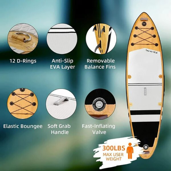 Speed ​​competition stand-up surfboard SUP paddle board inflatable brushed fitness wakeboard