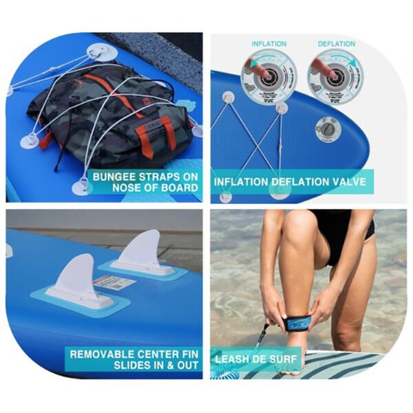 Inflatable entry-level paddle board stand-up