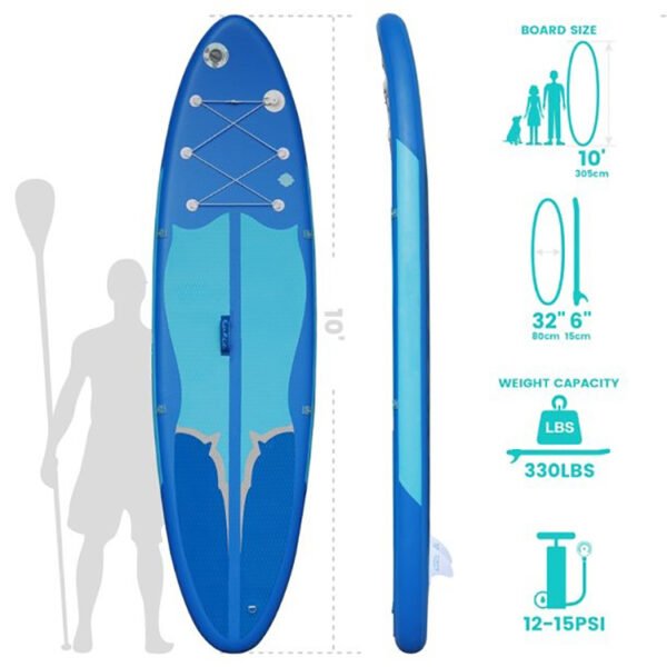 Inflatable entry-level paddle board stand-up