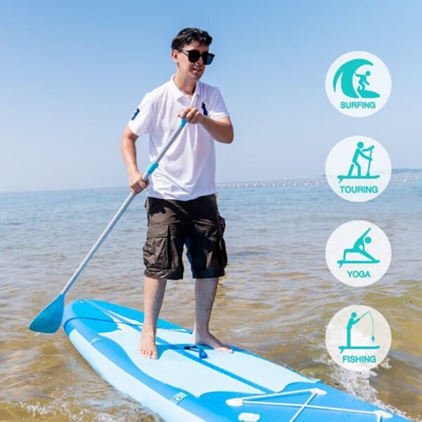 Inflatable entry-level paddle board stand-up