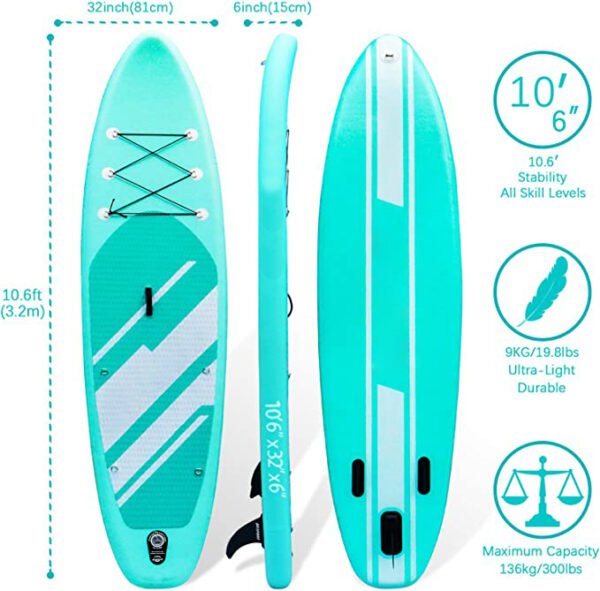 Water skiing light stand-up paddle board inflatable SUP paddle board beginner paddle board surfing soft board water board floating board