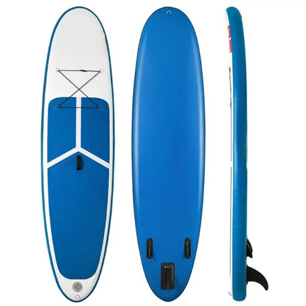 Durable inflatable stand-up paddleboard for rivers