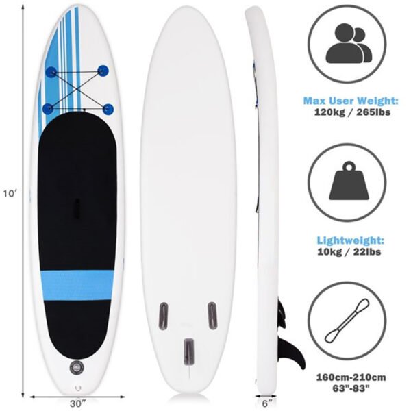 Durable inflatable paddle board