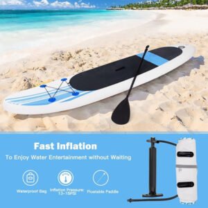 Stable inflatable paddle board design