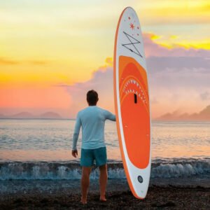 Inflatable paddle board for touring