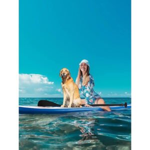 Inflatable paddle board package with backpack and pump