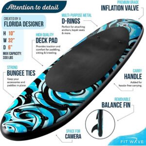 Lightweight inflatable paddle board