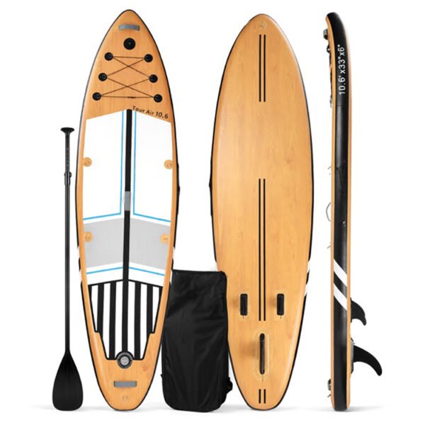 Compact inflatable paddle board