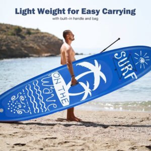 Stable inflatable paddle board for beginners