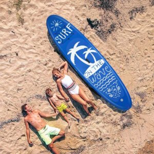 Lightweight inflatable paddle board for easy transportation