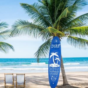 Inflatable paddle board with adjustable paddle