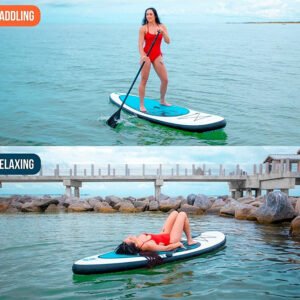 Surf-style paddle board for waves