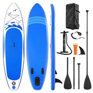 Yoga paddle board with non-slip surface