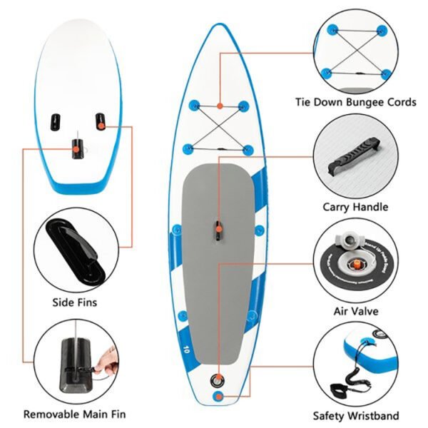 High-pressure inflatable SUP board for stability - 图片 3