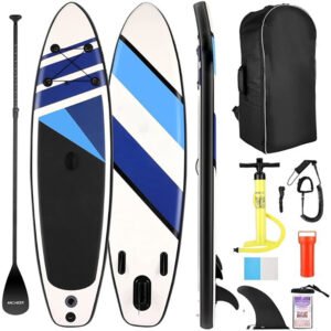 Compact inflatable SUP board for apartment living