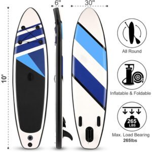 All-around inflatable paddle board for versatile use
