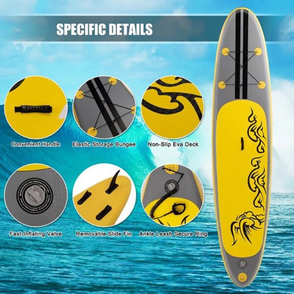 All-around inflatable paddle board for various water conditions - 图片 3