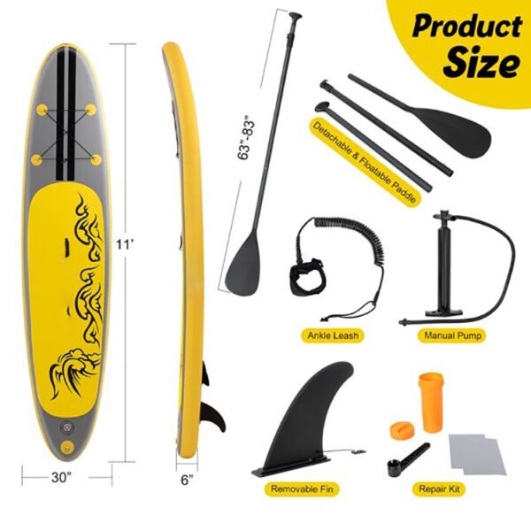 All-around inflatable paddle board for various water conditions - 图片 2