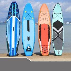 Durable stand up inflatable paddle board for rough waters