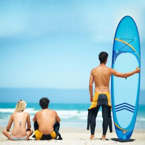 All-around stand up inflatable paddle board for families
