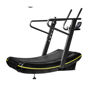 Curved non-electric home fitness equipment