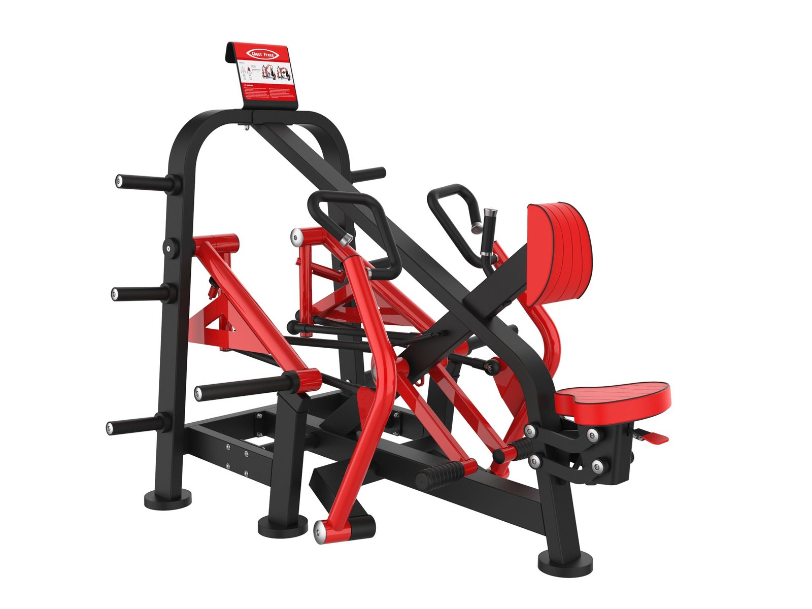 High-end plate loaded seated rowing fitness equipment for strength training targets chest hind legs arms gym