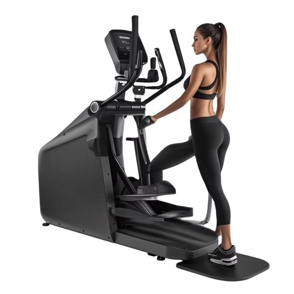 Commercial gym aerobic exercise ultra-quiet drive system cross trainer standing stepper magnetic control elliptical machine - 图片 2
