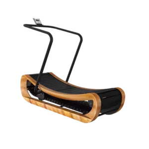 New design home fitness equipment multifunctional equipment curved non-powered wooden treadmill