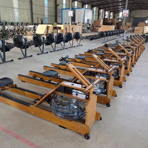Manufacturer Folding Wooden Water Rowing Machine Cardio Training Fitness Equipment Rowing Machine - 图片 5