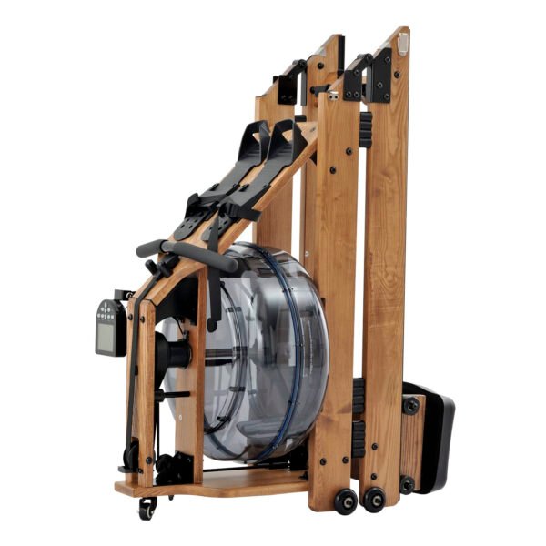 Aerobic training gym home equipment wooden water rower foldable rowing machine - 图片 2