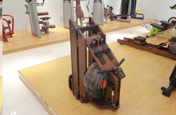 Aerobic training gym home equipment wooden water rower foldable rowing machine - 图片 4